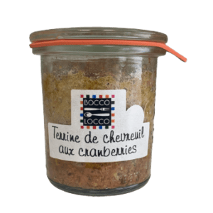 Terrine de chevreuil aux cramberries